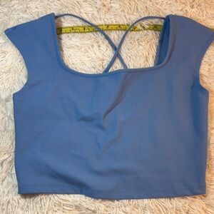 Wild Fable Blue Crop Top